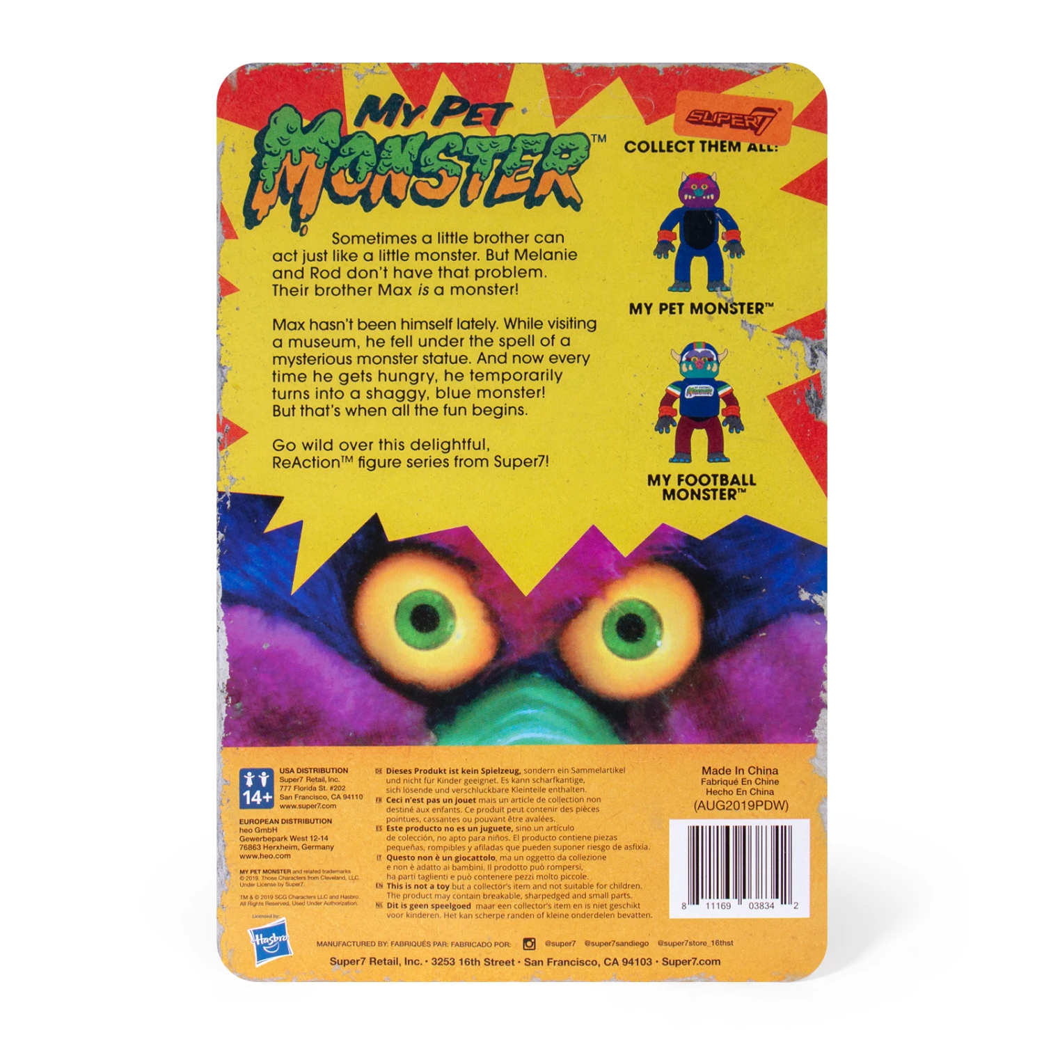 SUPER7 My Pet Monster ReAction Figure - Football Monster 5 SUPER7 My Pet Monster ReAction Figure - Football Monster - Image 3