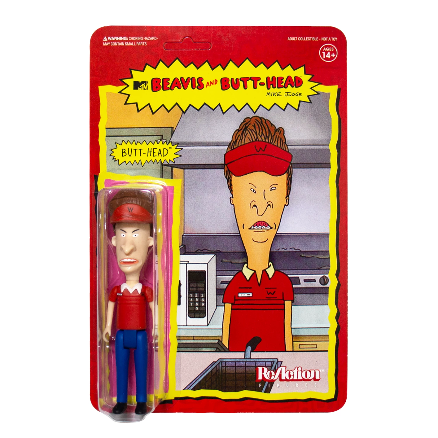 SUPER7 Beavis And Butt-Head ReAction Figure - Burger World Butt-Head 3 SUPER7 Beavis And Butt-Head ReAction Figure - Burger World Butt-Head