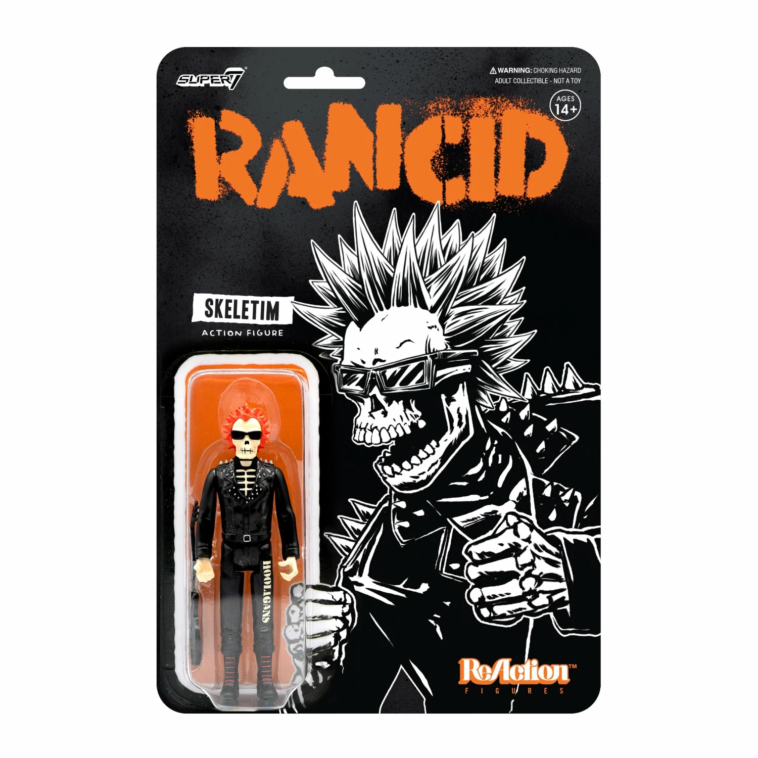 SUPER7 Rancid ReAction Figure Wave 2 - Skeletim Charged 3 SUPER7 Rancid ReAction Figure Wave 2 - Skeletim Charged