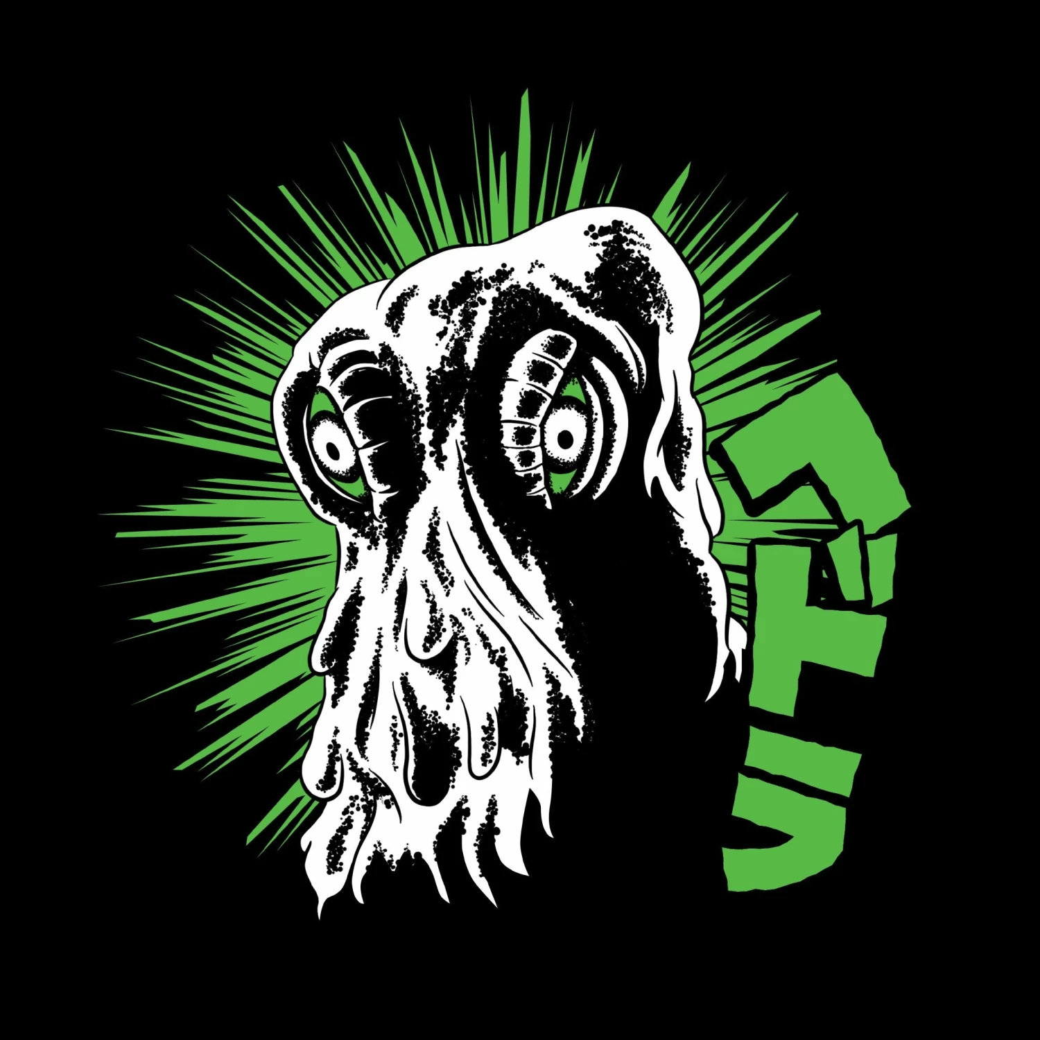 SUPER7 Toho Hedorah Glow Cardback Art T-shirt 4 SUPER7 Toho Hedorah Glow Cardback Art T-shirt - Image 2