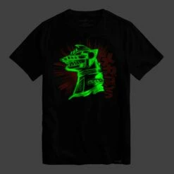 SUPER7 Toho Mechagodzilla Glow Cardback Art T-shirt -SUPER7 SHOP AC Toho Mechagodzilla cardback Glowing 2048
