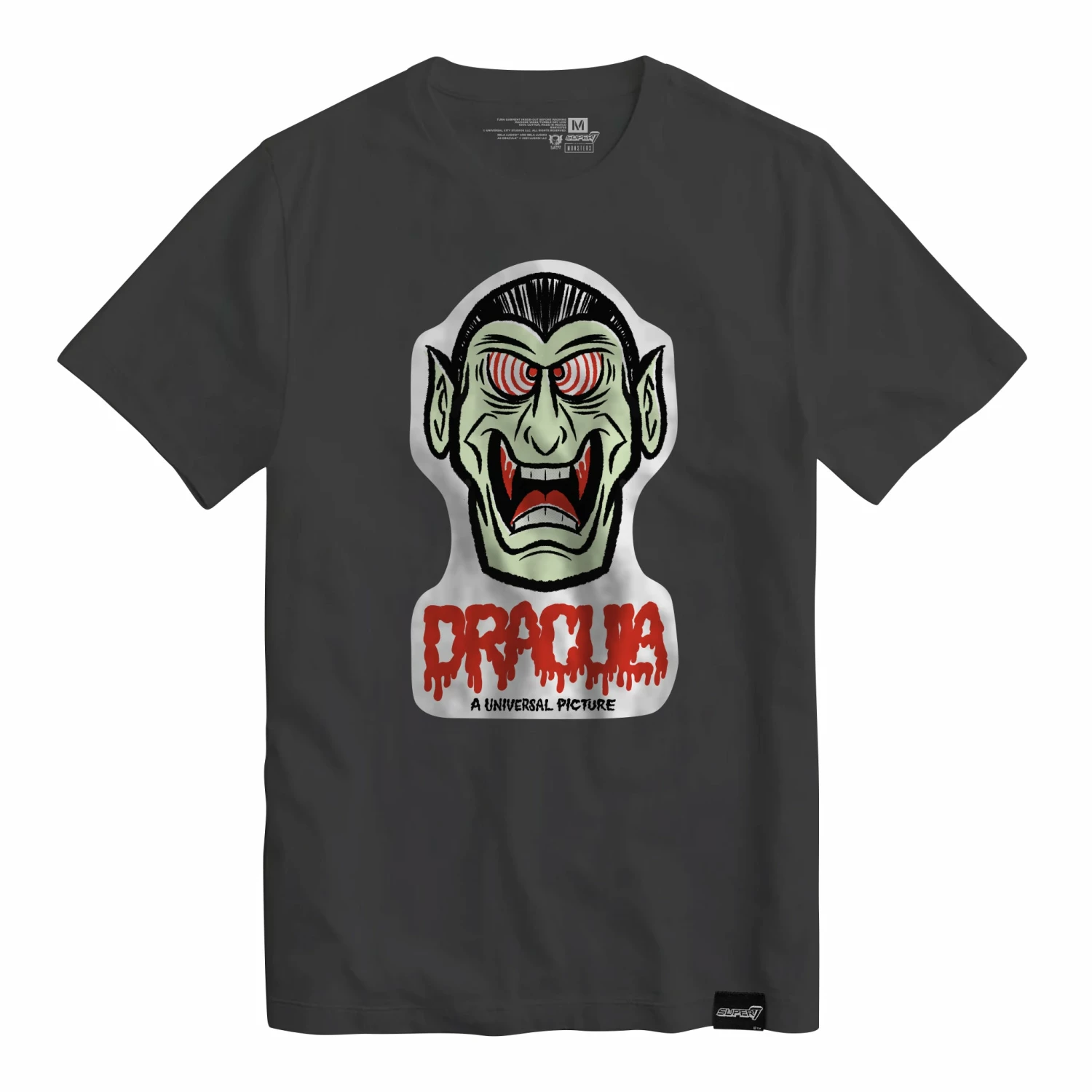 SUPER7 Universal Monsters T-Shirt - FreakyFaces Dracula 3 SUPER7 Universal Monsters T-Shirt - FreakyFaces Dracula