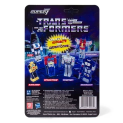 SUPER7 Transformers ReAction Figure - Optimus Prime -SUPER7 SHOP Back Card