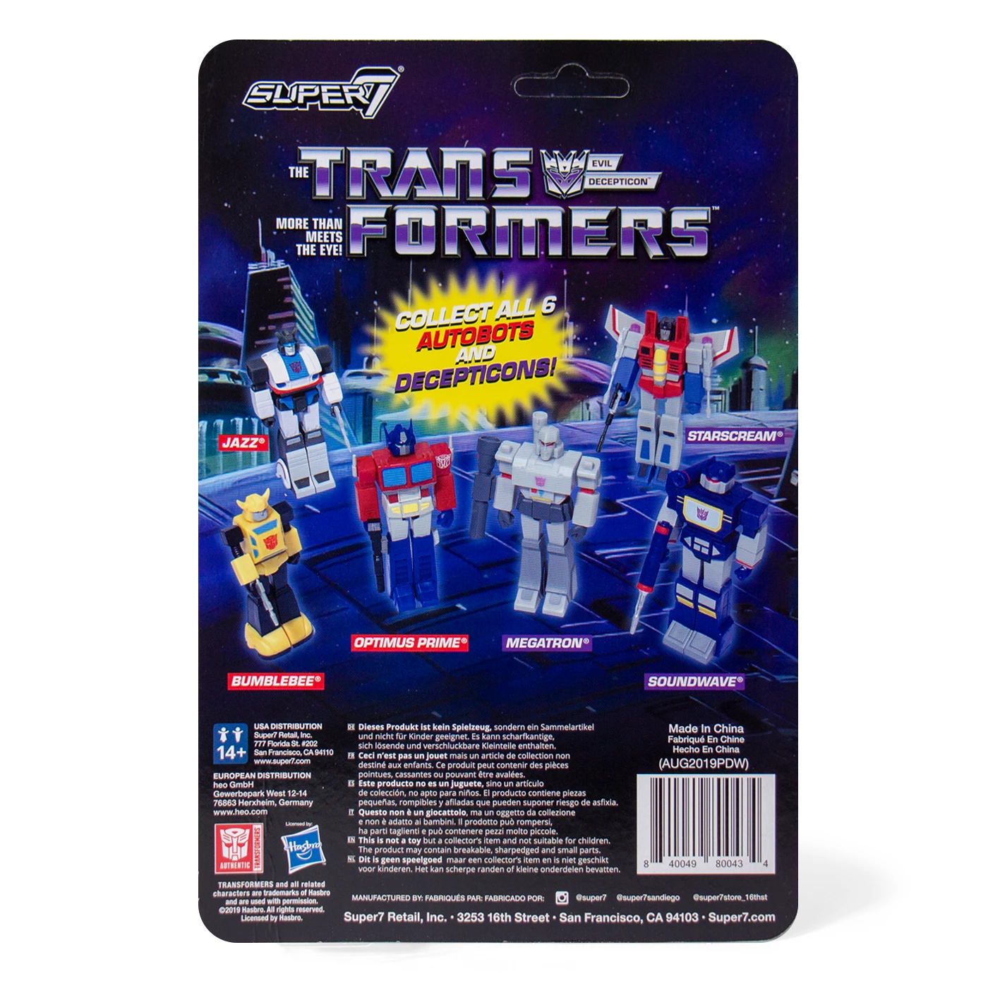 SUPER7 Transformers ReAction Figure - Soundwave 5 SUPER7 Transformers ReAction Figure - Soundwave - Image 3