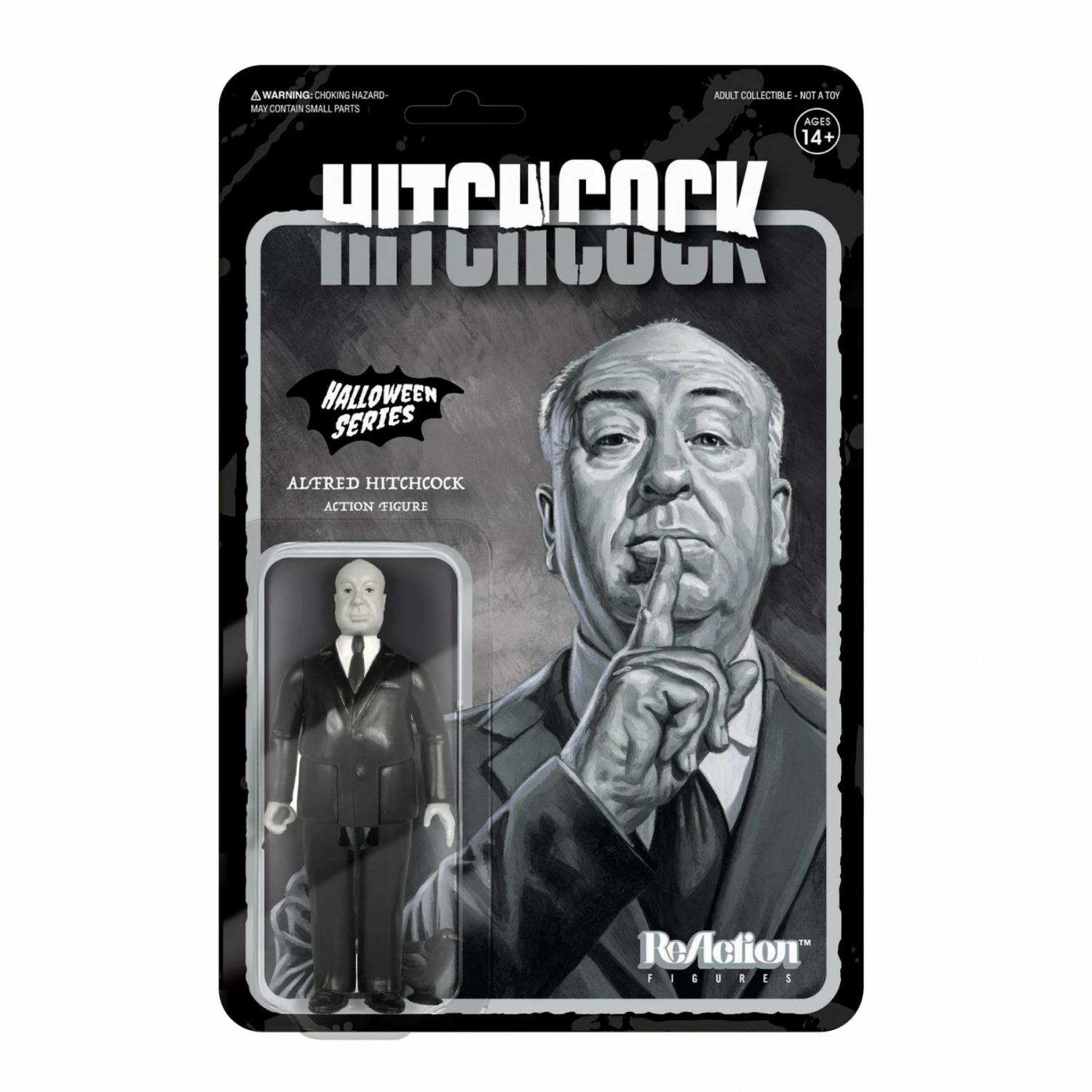 SUPER7 Alfred Hitchcock ReAction Figure - Grayscale 3 SUPER7 Alfred Hitchcock ReAction Figure - Grayscale