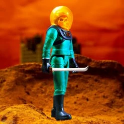 SUPER7 Astro Zombies ReAction Figure Wave 1 - Astro Zombie (Teal/Blue) -SUPER7 SHOP RE BARN W1 Hero2 2048crop