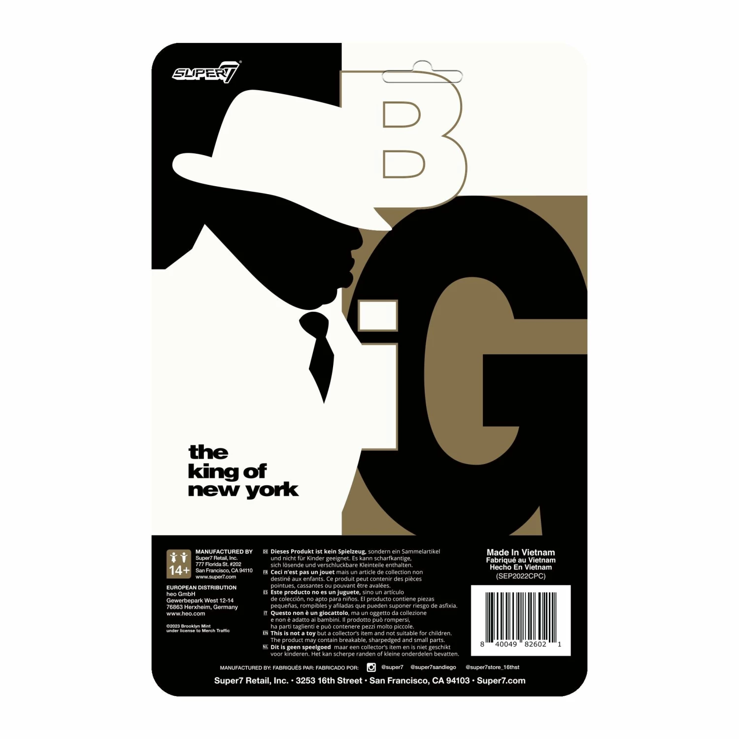 SUPER7 Notorious B.I.G. ReAction Wave 3 - Biggie In Suit 5 SUPER7 Notorious B.I.G. ReAction Wave 3 - Biggie In Suit - Image 3