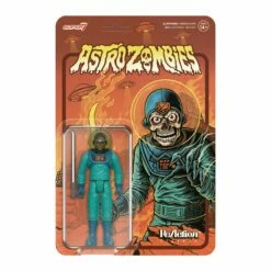 SUPER7 Astro Zombies ReAction Figure Wave 1 - Astro Zombie (Teal/Blue)