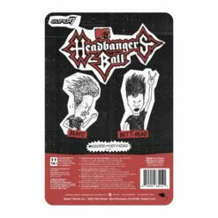 SUPER7 Beavis And Butthead ReAction Wave 3 - Beavis (Headbanger's Ball) -SUPER7 SHOP RE BeavisButtheadHeadbanger W3 Beavis BackofCard 2048