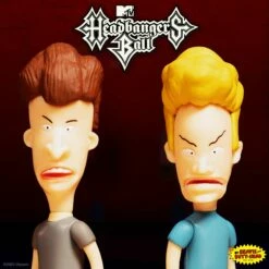 SUPER7 Beavis And Butt-head ReAction Figure - Headbanger's Ball Set Of 2 -SUPER7 SHOP RE Beavis Butthead Headbanger sBall Group Hero 2048crop