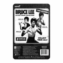 SUPER7 Bruce Lee ReAction Figure Wave 1 - Bruce Lee (The Warrior) -SUPER7 SHOP RE BruceLee W1 BruceLeeDragonWarrior BackofCard 2048