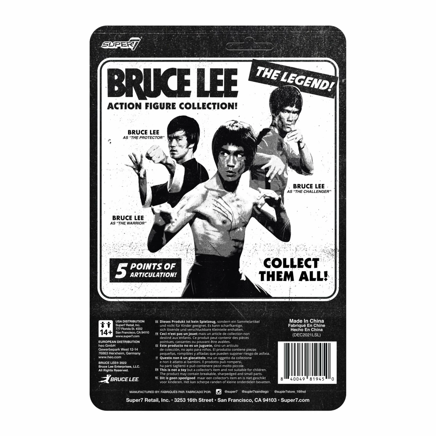 SUPER7 Bruce Lee ReAction Figure Wave 1 - Bruce Lee (The Protector) 5 SUPER7 Bruce Lee ReAction Figure Wave 1 - Bruce Lee (The Protector) - Image 3