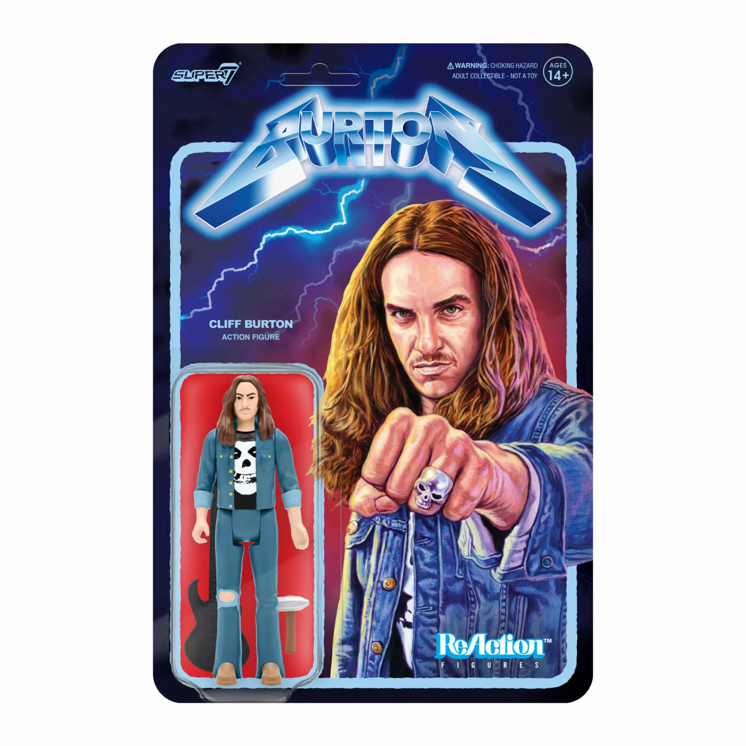 SUPER7 Cliff Burton ReAction Figure 3 SUPER7 Cliff Burton ReAction Figure