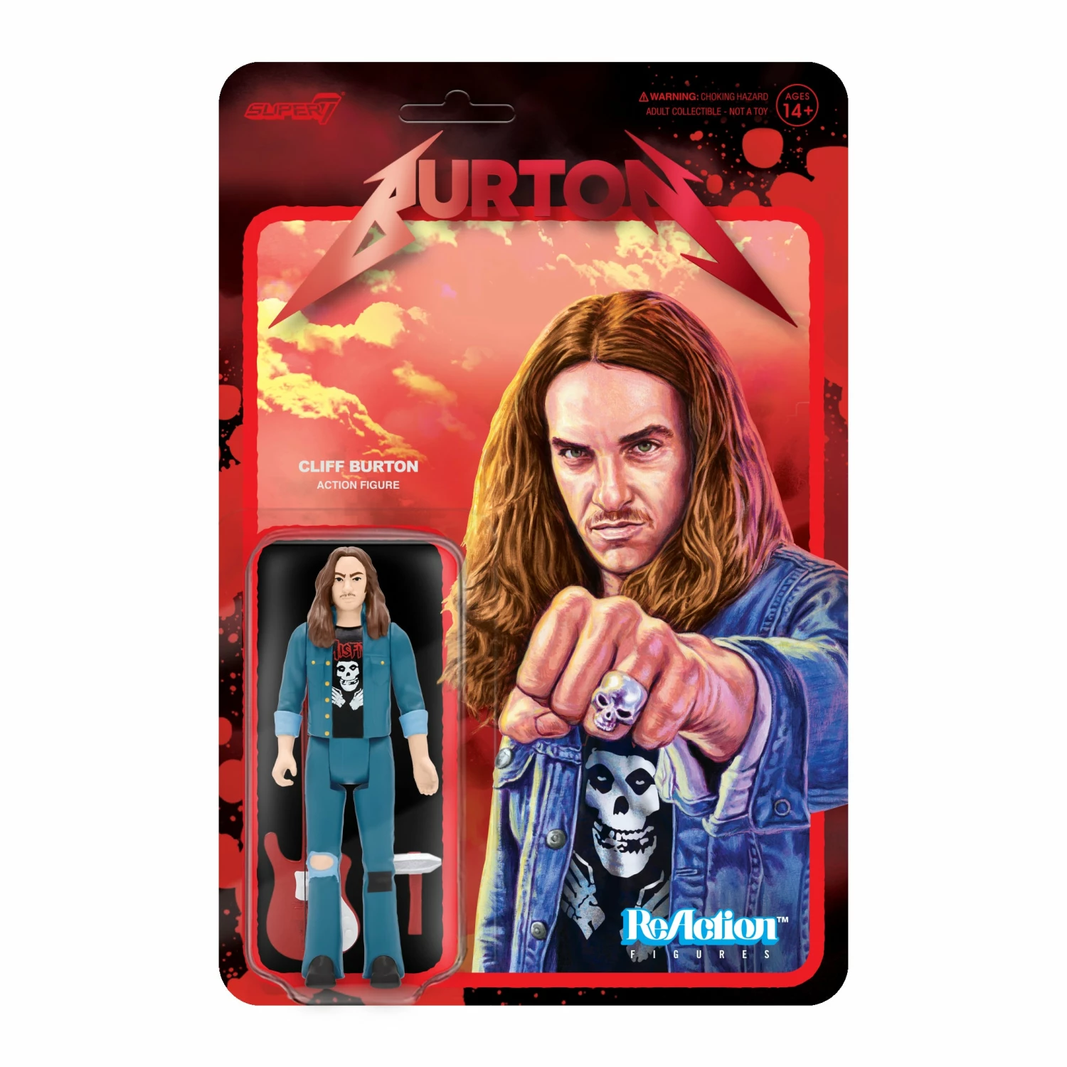 SUPER7 Cliff Burton ReAction Figure - Cliff 'Em All 3 SUPER7 Cliff Burton ReAction Figure - Cliff 'Em All