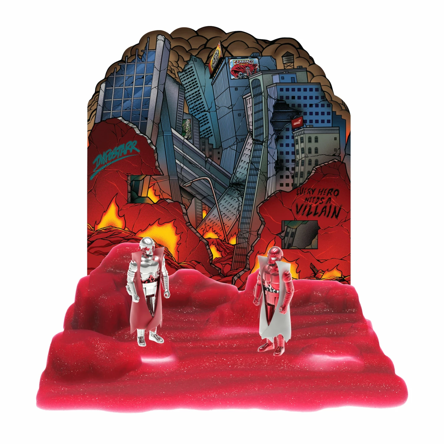 SUPER7 Czarface ReAction Figures - Battle Mode Double-Sided Playset 4 SUPER7 Czarface ReAction Figures - Battle Mode Double-Sided Playset - Image 2