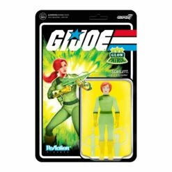 SUPER7 G.I. Joe ReAction Figures Wave 1b - Scarlett (Glow Patrol)