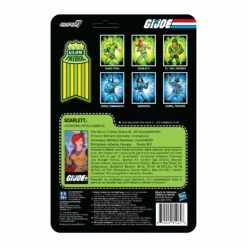 SUPER7 G.I. Joe ReAction Figures Wave 1b - Scarlett (Glow Patrol) -SUPER7 SHOP RE GIJoe W1b GlowPatrol Scarlett backofCard 2048