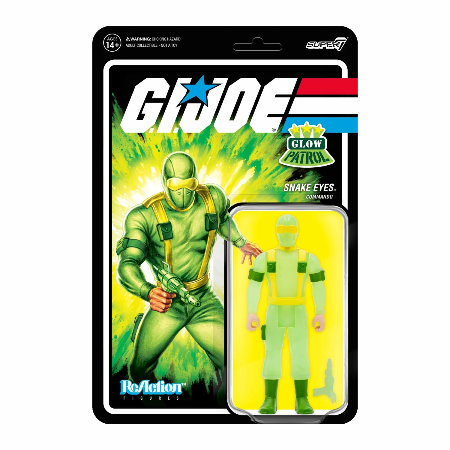 SUPER7 G.I. Joe ReAction Figures Wave 1b - Snake Eyes (Glow Patrol) 3 SUPER7 G.I. Joe ReAction Figures Wave 1b - Snake Eyes (Glow Patrol)