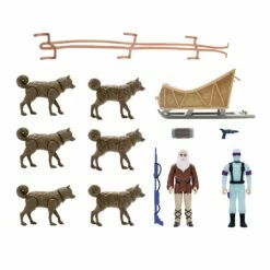 SUPER7 G.I. Joe ReAction Figures - Arctic Rescue Vehicle (Snake Eyes & Blind Woodsman) -SUPER7 SHOP RE GIJoe W1c ArcticRescueVehicle set 2048