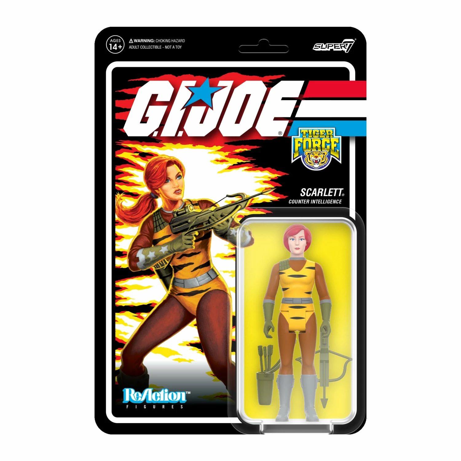 SUPER7 G.I. Joe ReAction Figures Wave 6 - Tiger Force Scarlett 3 SUPER7 G.I. Joe ReAction Figures Wave 6 - Tiger Force Scarlett
