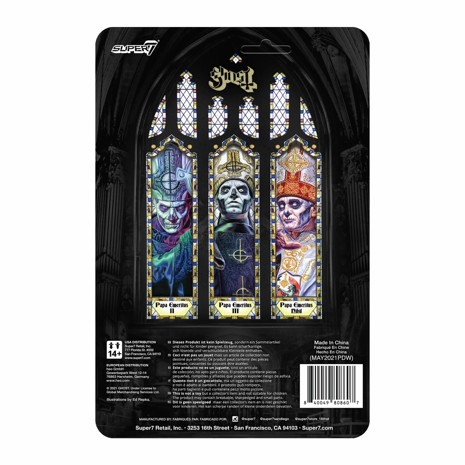 SUPER7 Ghost ReAction Figure - Papa Emeritus Nihil 5 SUPER7 Ghost ReAction Figure - Papa Emeritus Nihil - Image 3