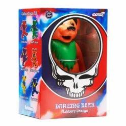 SUPER7 Grateful Dead Reaction Figure - Dancing Bear (Ashbury Orange)
