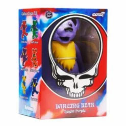 SUPER7 Grateful Dead Reaction Figure - Dancing Bear (Haight Purple)