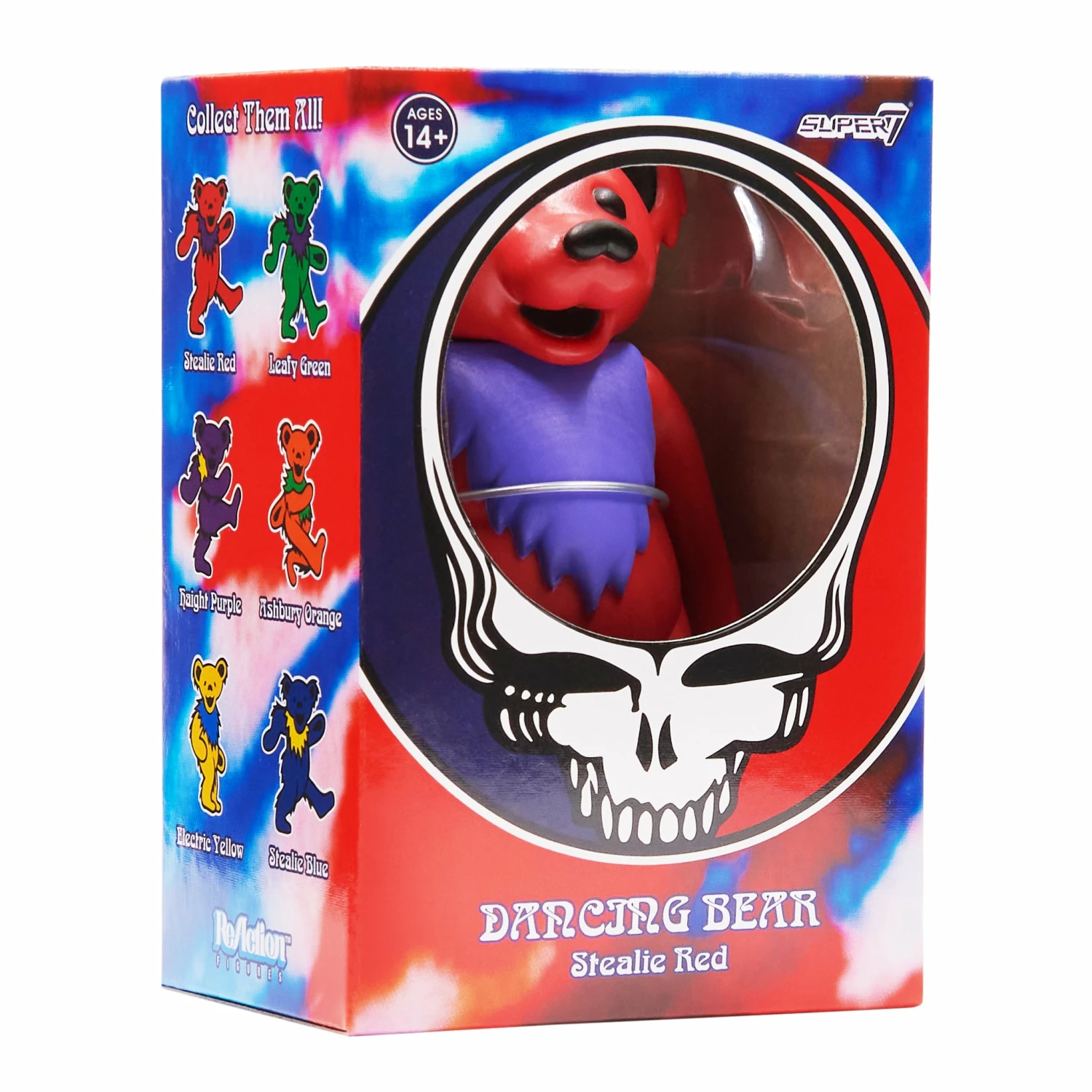 SUPER7 Grateful Dead Reaction Figure - Dancing Bear (Stealie Red) 3 SUPER7 Grateful Dead Reaction Figure - Dancing Bear (Stealie Red)