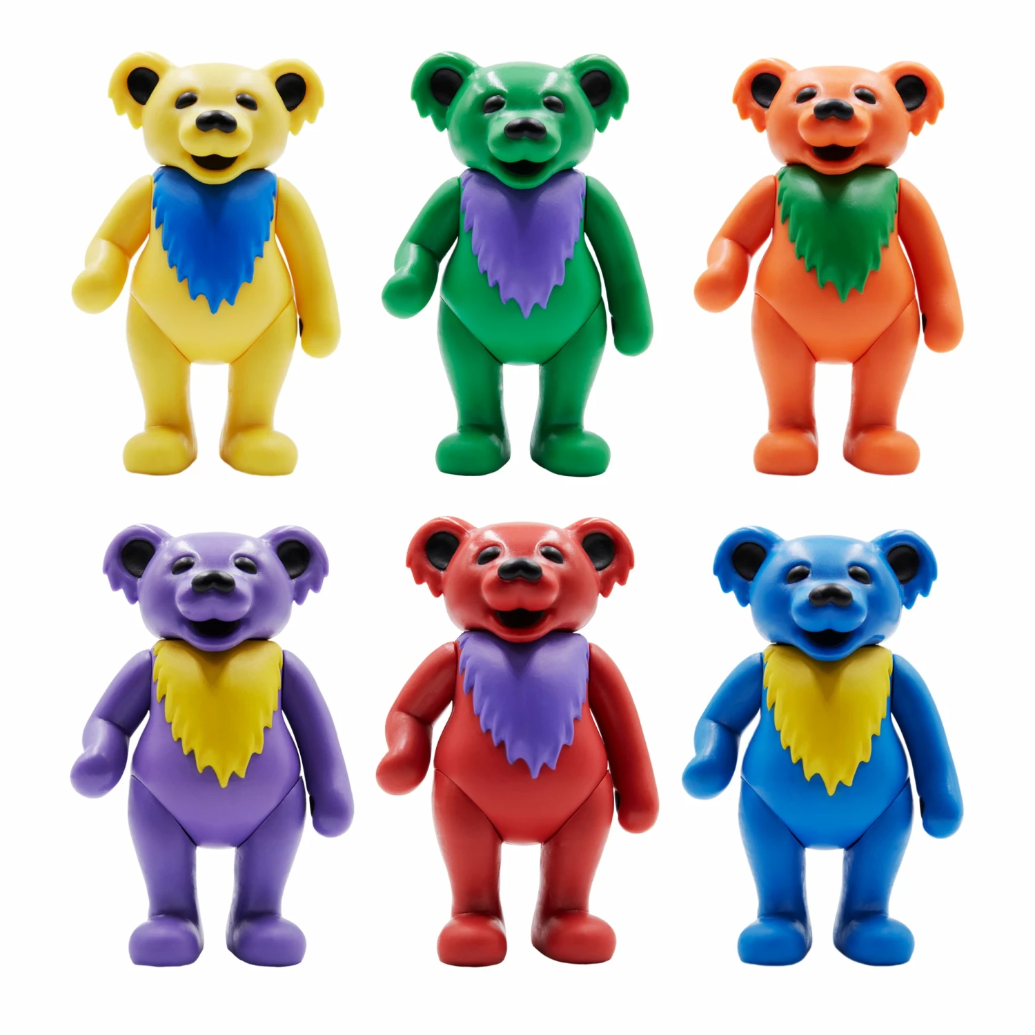 SUPER7 Grateful Dead Reaction Figure - Dancing Bears Box Flat (6 Figures) 4 SUPER7 Grateful Dead Reaction Figure - Dancing Bears Box Flat (6 Figures) - Image 2