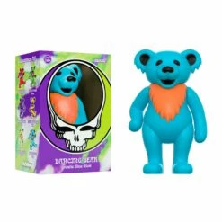 SUPER7 Grateful Dead ReAction Figure - Dancing Bear Glow (Stealie Blue)