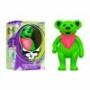 SUPER7 Grateful Dead ReAction Figure - Dancing Bear Glow (Leafy Green) -SUPER7 SHOP RE GratefuleDead W3 DancingBears Glow Green Box 2048