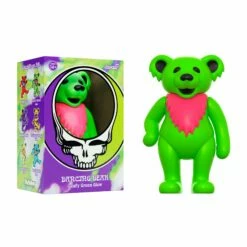 SUPER7 Grateful Dead ReAction Figure - Dancing Bear Glow (Leafy Green)