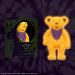 SUPER7 Grateful Dead ReAction Figure - Dancing Bear Glow (Ashbury Orange) -SUPER7 SHOP RE GratefuleDead W3 DancingBears Glow Orange Box Glow 2048 fb8d61f5 5df0 4061 ad2c cb003c7a944d