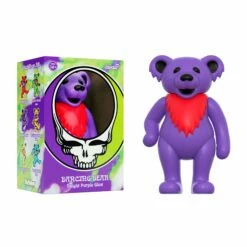 SUPER7 Grateful Dead ReAction Figure - Dancing Bear Glow (Haight Purple)