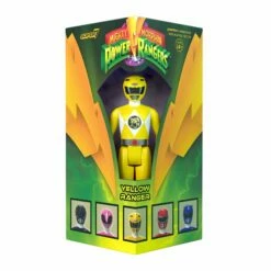 SUPER7 Mighty Morphin Power Rangers ReAction SDCC 2023 - Yellow Ranger [Triangle Box] [SDCC 2023] -SUPER7 SHOP RE MMPR Yellow Ranger Box comp