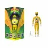 SUPER7 Mighty Morphin Power Rangers ReAction SDCC 2023 - Yellow Ranger [Triangle Box] [SDCC 2023] -SUPER7 SHOP RE MMPR Yellow Ranger Box and Figure comp