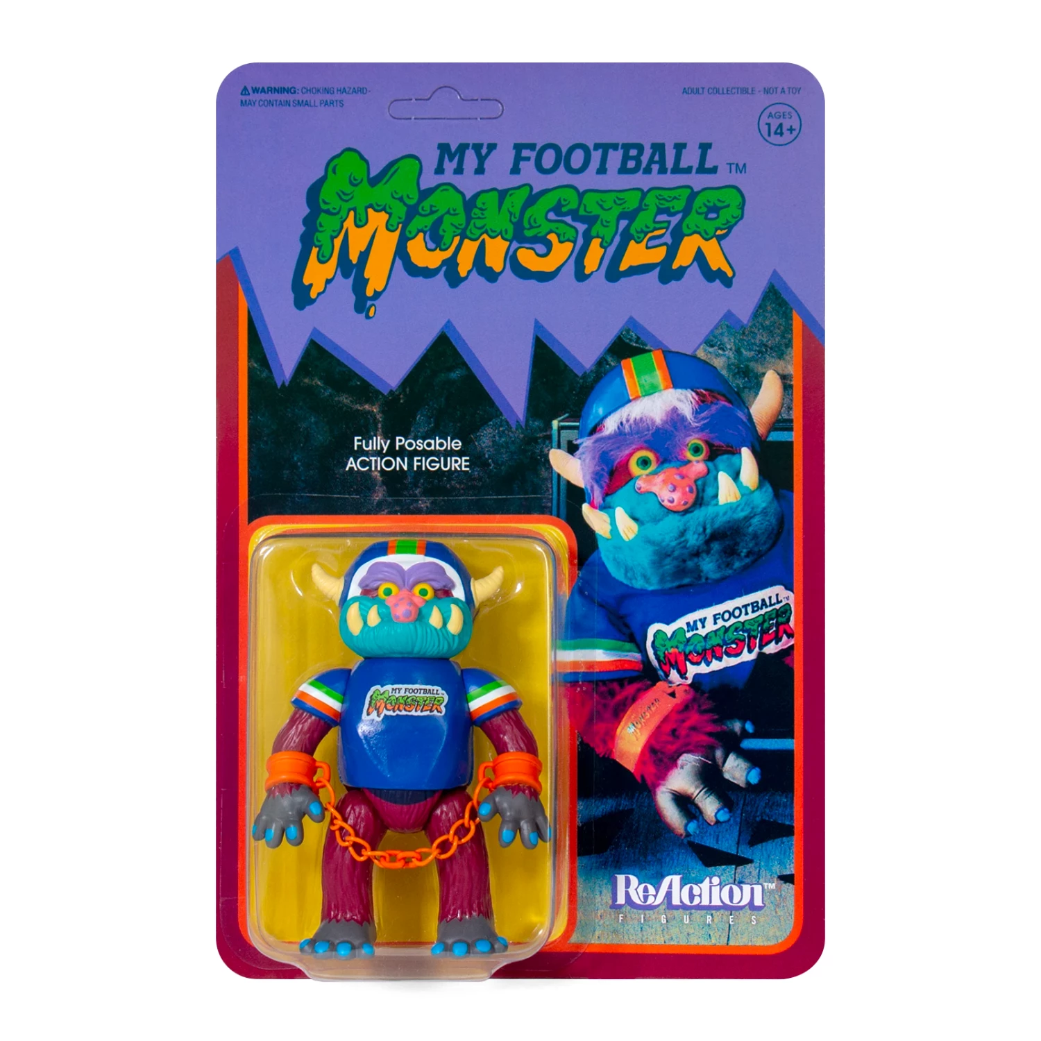 SUPER7 My Pet Monster ReAction Figure - Football Monster 3 SUPER7 My Pet Monster ReAction Figure - Football Monster