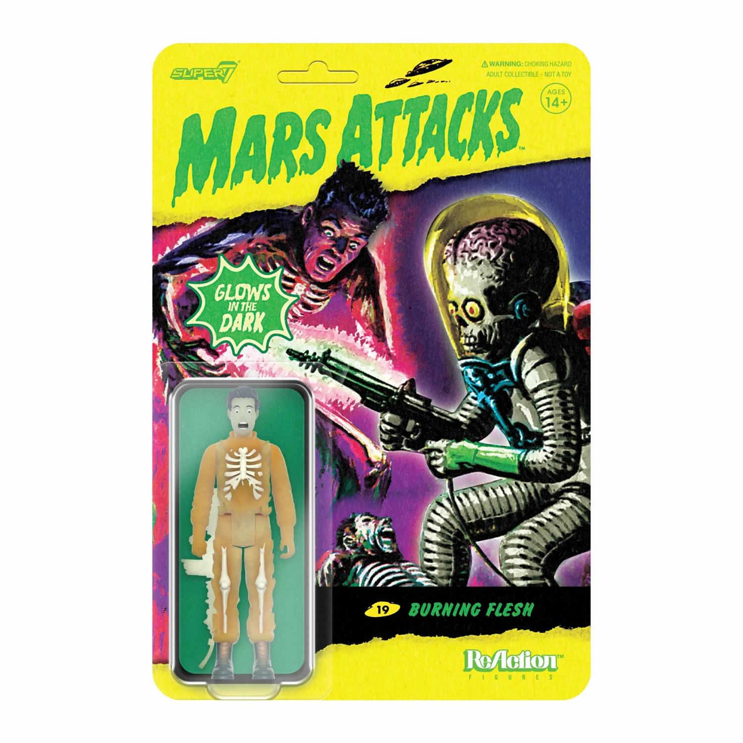SUPER7 Mars Attacks ReAction Wave 2 - Burning Flesh (Glow) 3 SUPER7 Mars Attacks ReAction Wave 2 - Burning Flesh (Glow)