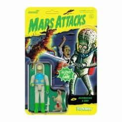 SUPER7 Mars Attacks ReAction Wave 2 - Destroying A Dog (Glow)