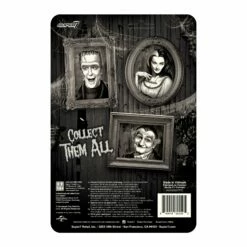 SUPER7 Munsters ReAction Figures Wave 2 - Lily (Grayscale) -SUPER7 SHOP RE Munsters W2 Grayscale Lily backofcard 2048