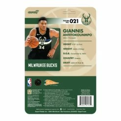 SUPER7 NBA Supersports Figure Wave 3 - Giannis Antentokuompo (Bucks) [Black Statement] -SUPER7 SHOP RE NBAModern W3 GiannisAntentokuompo backofcard 2048