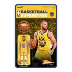 SUPER7 NBA Supersports Figure Wave 3 - Steph Curry (Warriors) [Yellow Statement]