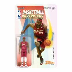 SUPER7 NBA Hardwood Classics ReAction W1 - Lebron James (Cavaliers, Red)