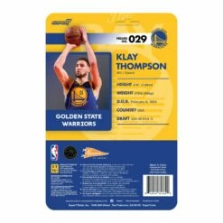 SUPER7 NBA Supersports Figure Wave 4 - Klay Thompson (Warriors) -SUPER7 SHOP RE NBA Modern W4 KlayThompson backofcard 2048