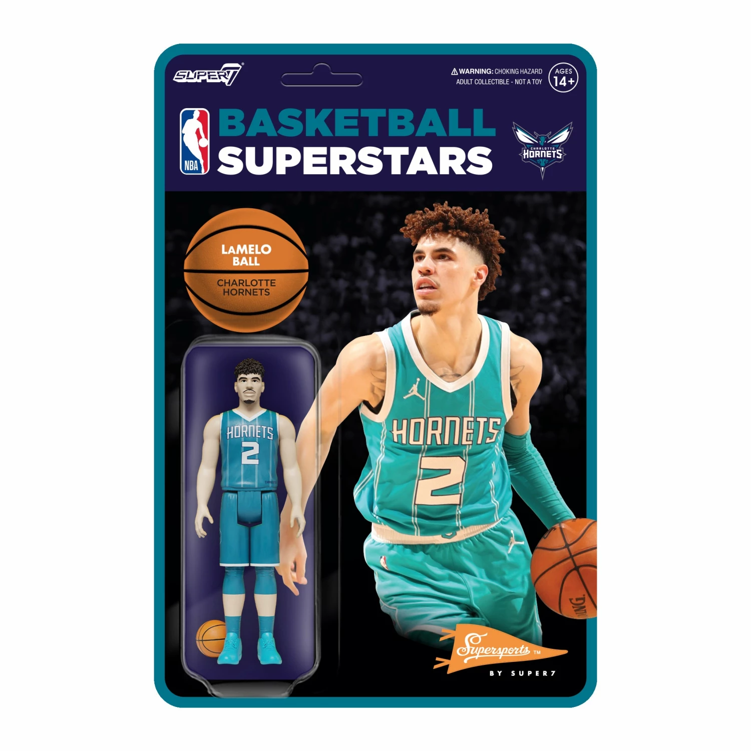 SUPER7 NBA Supersports Figure Wave 4 - LaMelo Ball (Hornets) 3 SUPER7 NBA Supersports Figure Wave 4 - LaMelo Ball (Hornets)