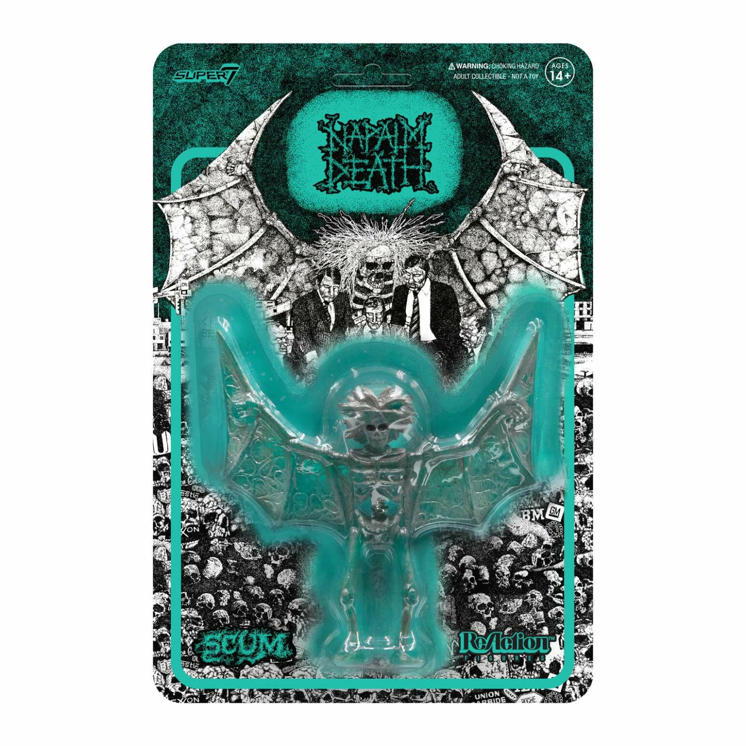 SUPER7 Napalm Death ReAction Figure - Scum Demon (Aquamarine) 3 SUPER7 Napalm Death ReAction Figure - Scum Demon (Aquamarine)