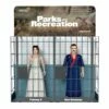 SUPER7 Parks And Recreation ReAction Figures Wave 2 - Ron And Tammy 2 Wedding Night (2-Pack)