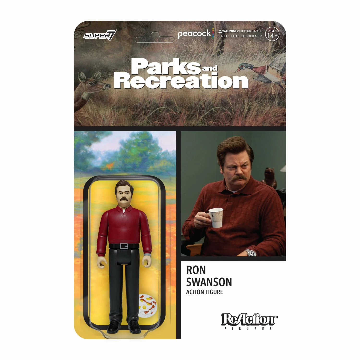 SUPER7 Parks And Recreation ReAction Wave 1 - Ron Swanson 3 SUPER7 Parks And Recreation ReAction Wave 1 - Ron Swanson