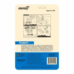 SUPER7 Peanuts ReAction Figure Wave 5 - Surfer Snoopy -SUPER7 SHOP RE Peanuts W5 SurferSnoopy backofcard 2048