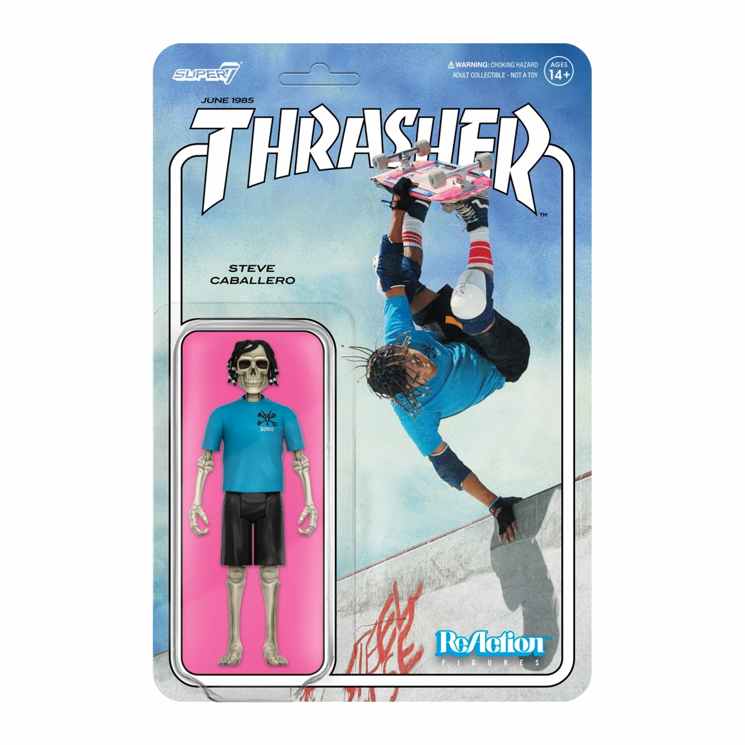 SUPER7 Powell-Peralta ReAction Figure - Steve Caballero (Thrasher) 3 SUPER7 Powell-Peralta ReAction Figure - Steve Caballero (Thrasher)